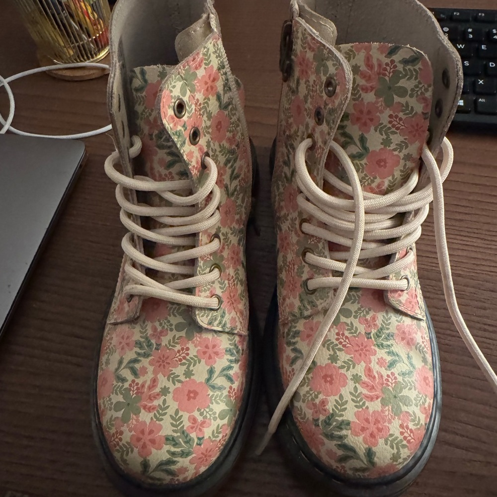 Kids’ Floral Doc Martens